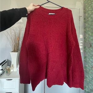 Red Knit Sweater